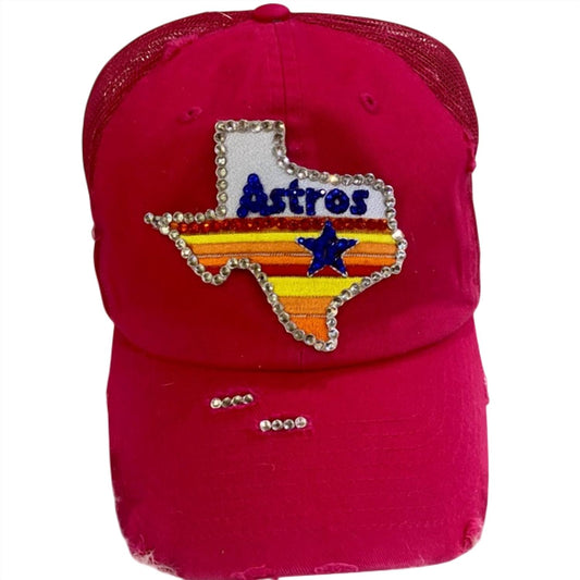 Sweet Texas Treasures - Astros Bling Trucker Hat