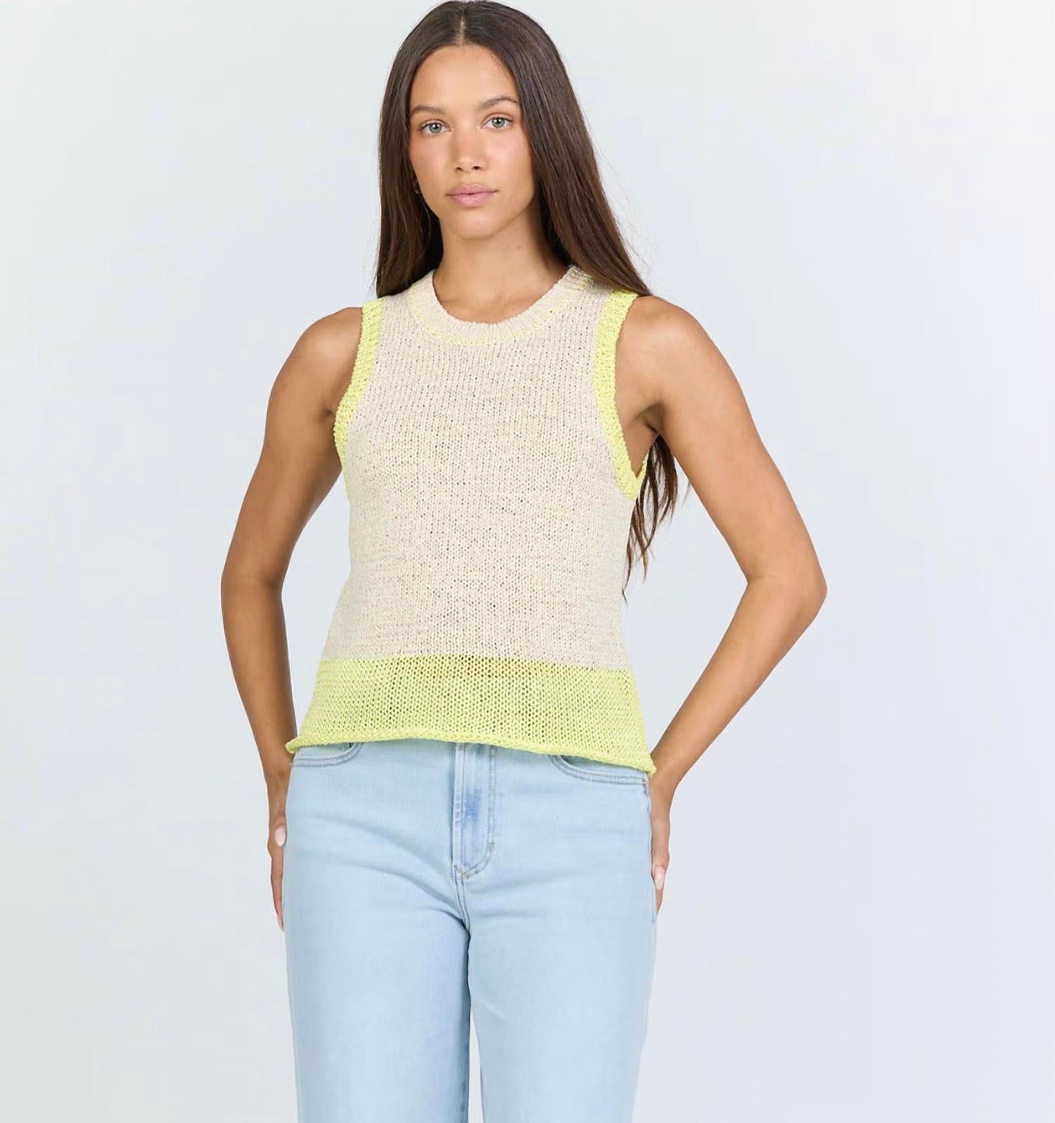 Dear John Denim - Bayla Crew Neck Sleeveless Classic Fit Top