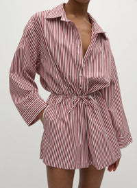 Faithfull The Brand - Freja Poplin Shorts Playsuit Romper