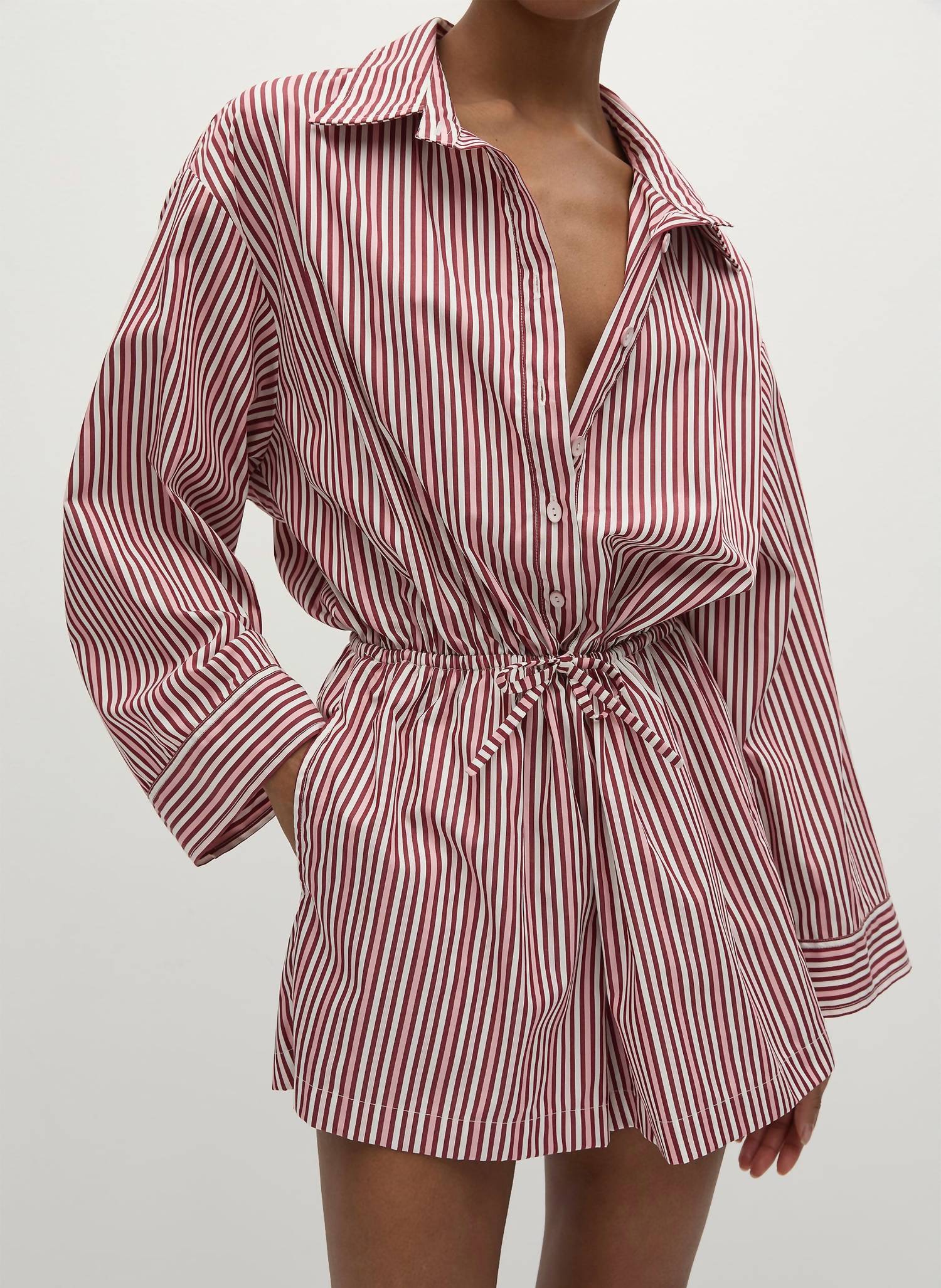 Faithfull The Brand - Freja Poplin Shorts Playsuit Romper