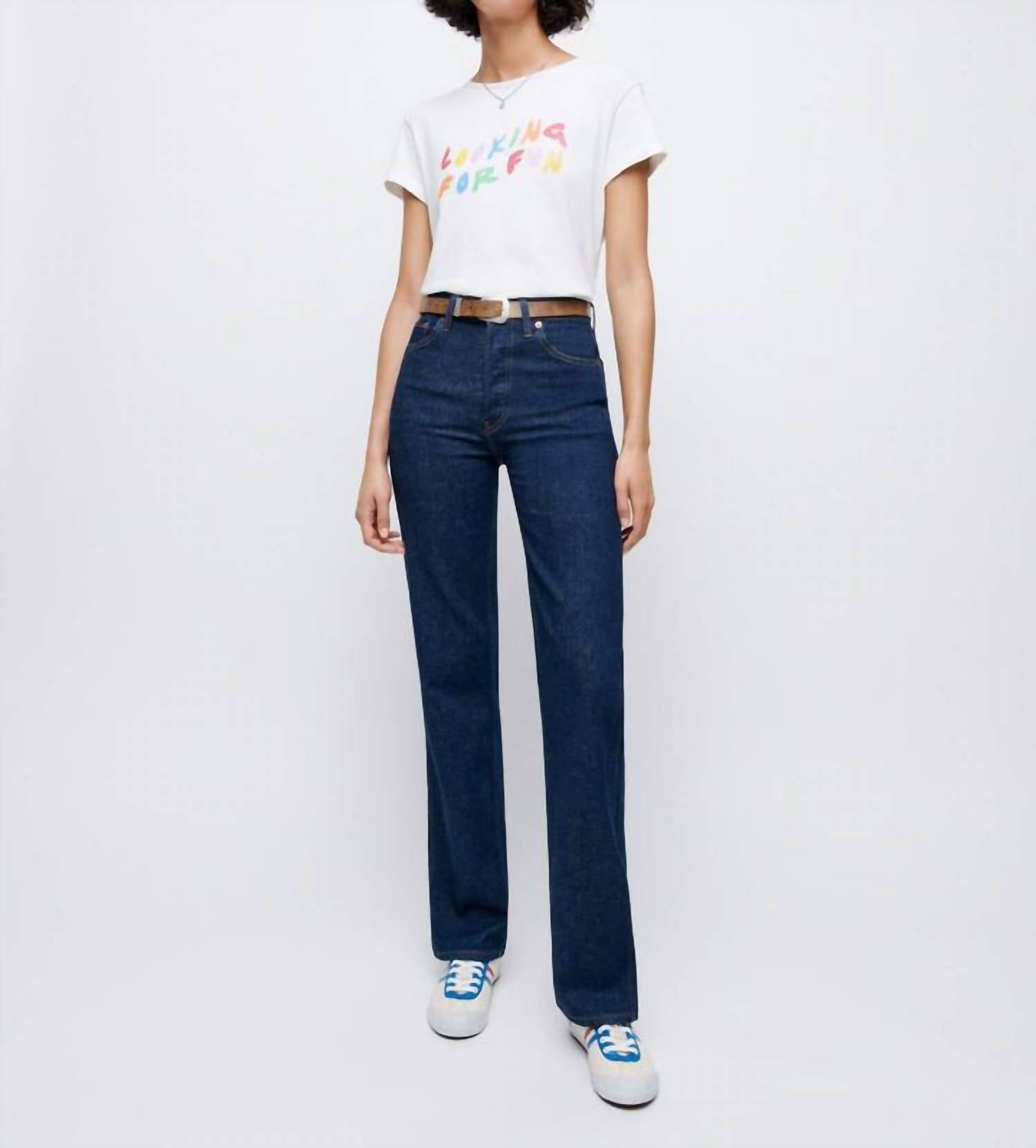 RE/DONE 90's High Rise Loose Jean in rigid like - women's jeans - view 4
