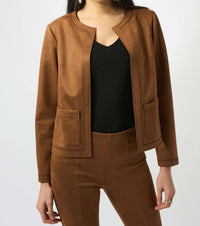 Joseph Ribkoff - Scuba Suede Straight Jacket