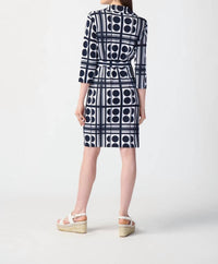 Joseph Ribkoff - Geometric Print Shirtdress