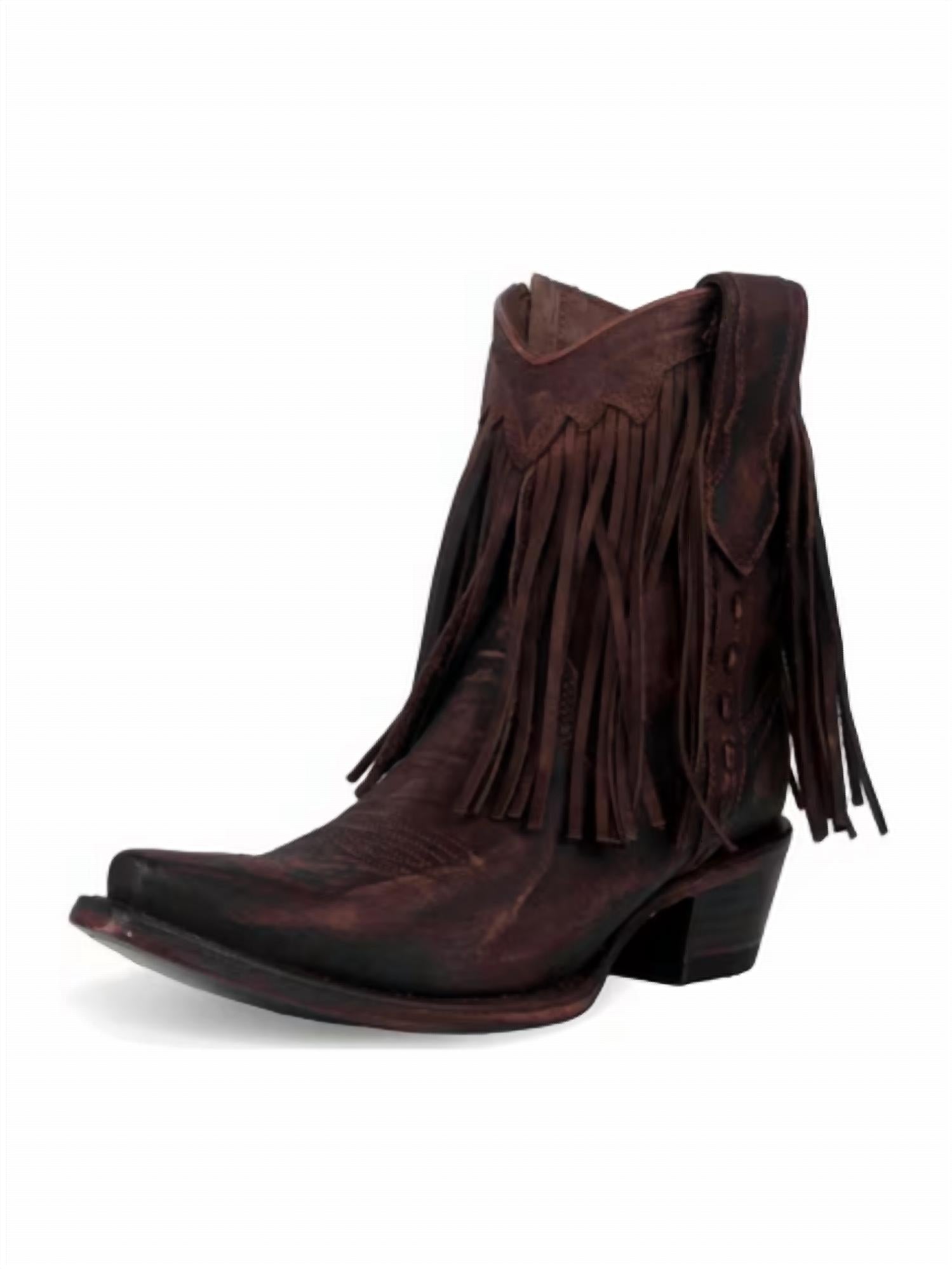 Corral - Women's Fringe Ankle Western Boots