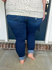 Kancan - Harper Button-up Cuffed Skinny Jeans