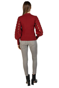 Love Token - Ophelia Cut Sleeve Sweater