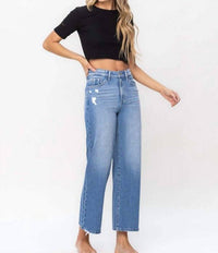 Vervet By Flying Monkey - Bex High Rise Wide Jeans