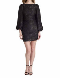 S'edge Rothschild Mini Dress in onyx floral - women's dress