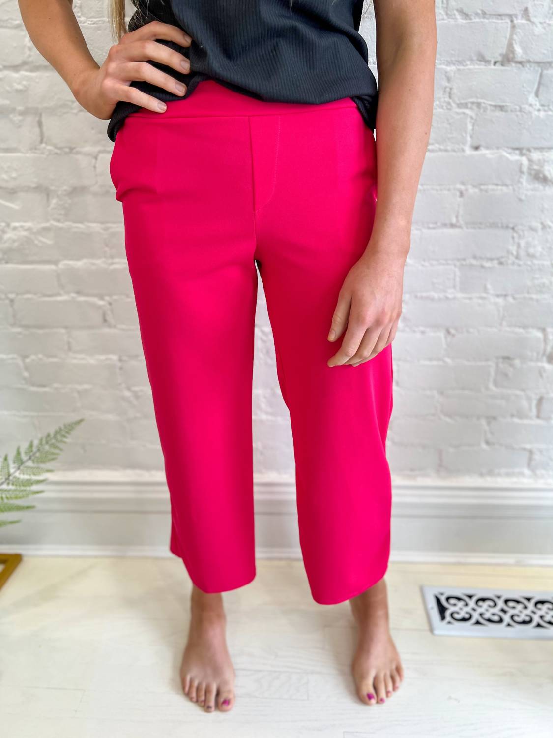 Heimish Usa - Lucy Wide Leg Stretchy Crop Pants