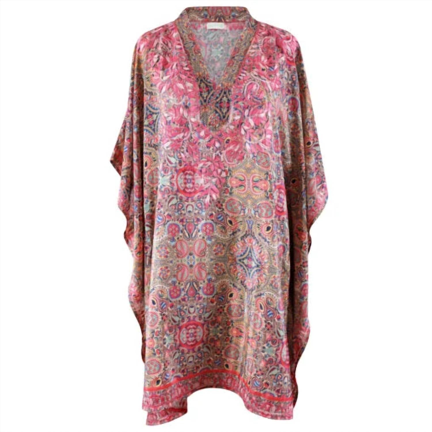 Powell Craft - Fishbone Embroidery Kaftan Dress