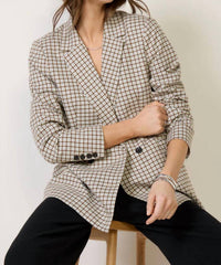 Rails Jac Blazer in blue bay check - women's jacket - view 4
