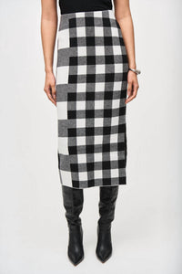 Joseph Ribkoff - Plaid Pencil Skirt