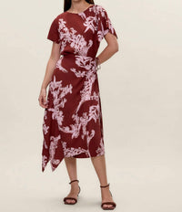 Rebecca Taylor Ciara Wrap Dress in aberdeen combo - women's dress