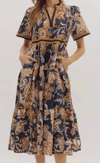 Entro - Midi Floral Dress