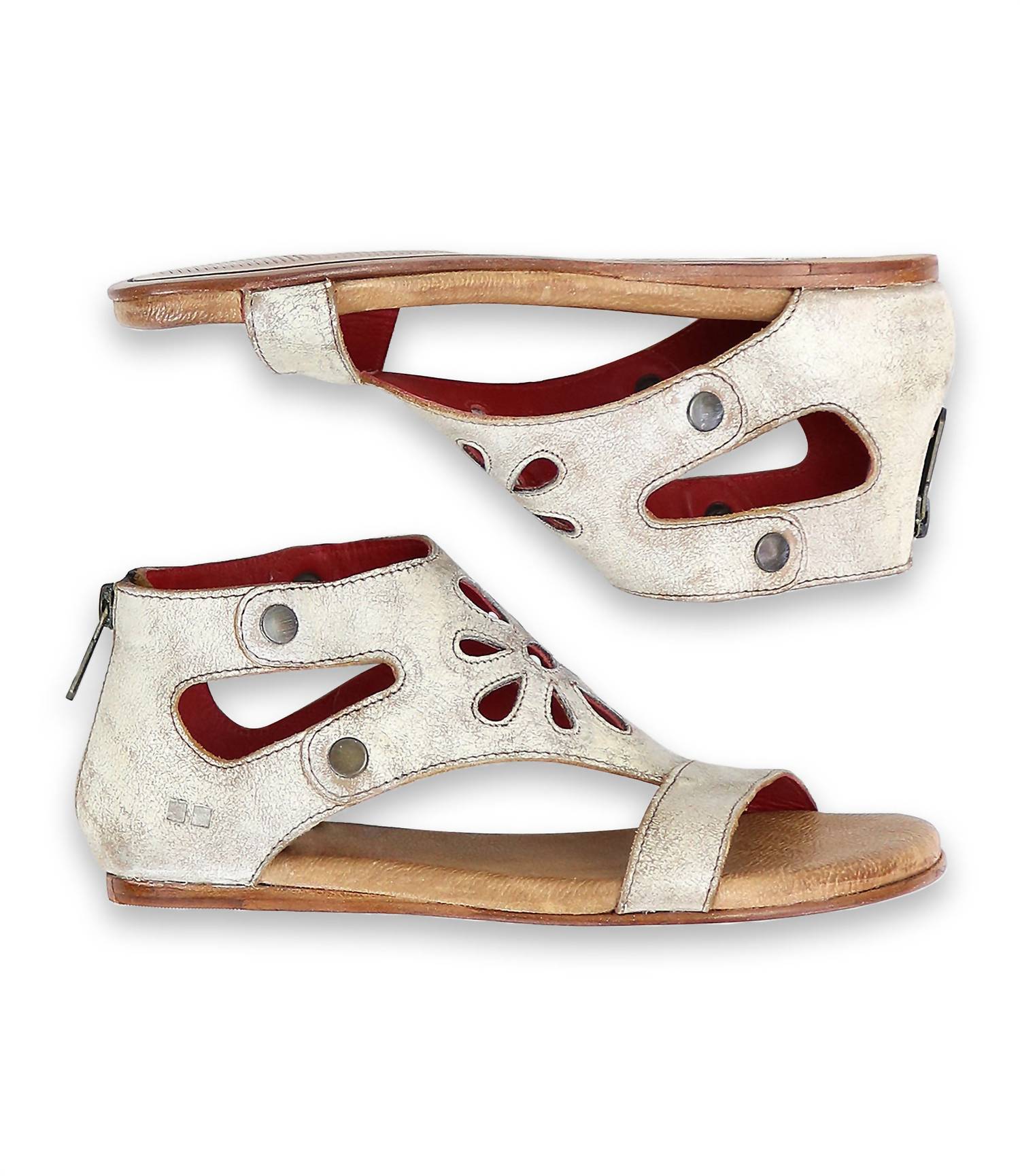 Bedstu - Women's Soto Cutout Leather Sandal