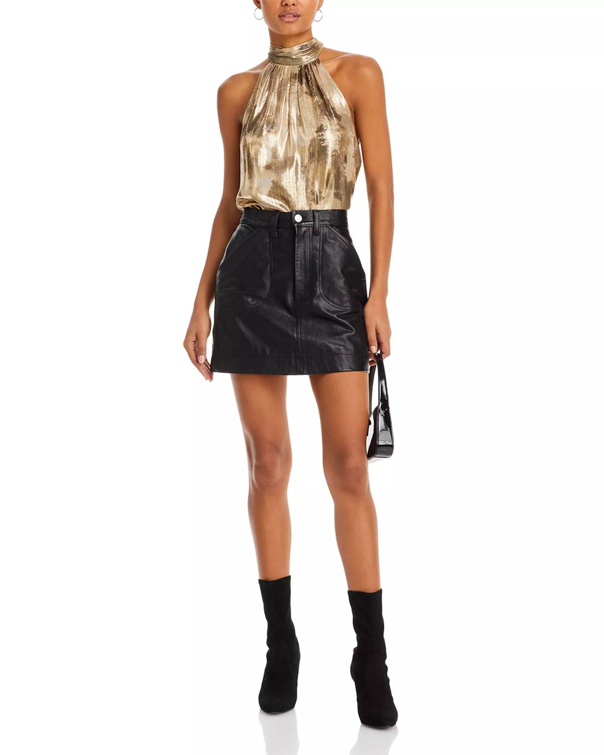 Ramy Brook - Arielle Metallic Halter Top