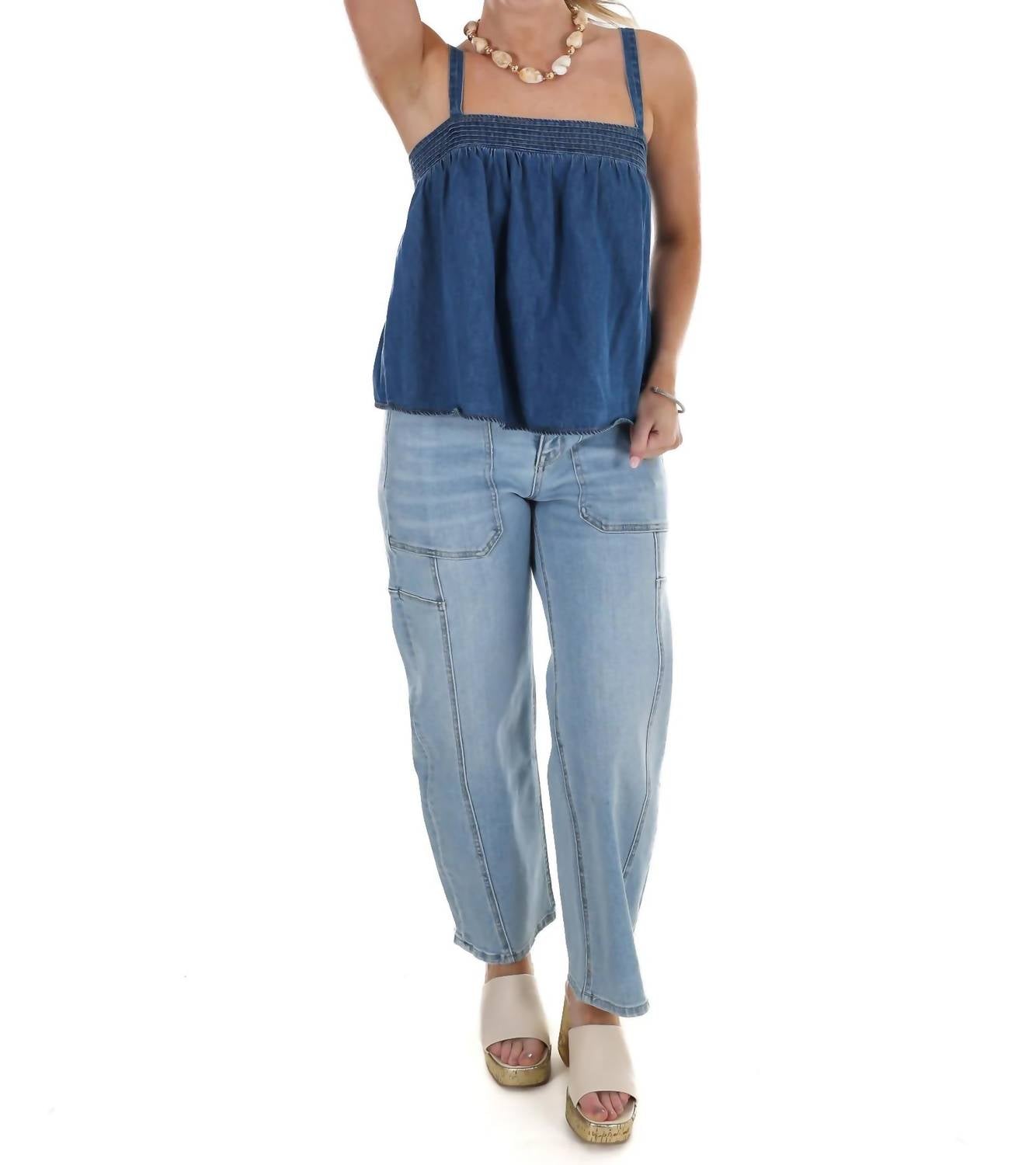 Flying Tomato - Women's Unwritten Denim Top