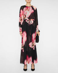 Misa Los Angeles Naomi Floral Dress in midnight orchid - women's dress