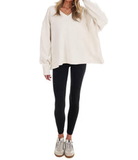 Hyfve - Urban Fade Oversized V-Neck Sweatshirt