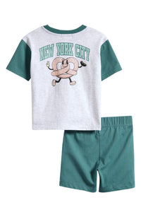 Miles Baby - Boys Pretzel Tee & Short Set