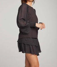 Chaser - Clyde Licorice Blouse