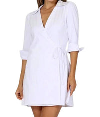 French Kyss - Emily Wrap Side Tie Mini Dress