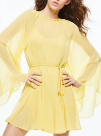 Alice + Olivia - Draped Mini Belt Dress