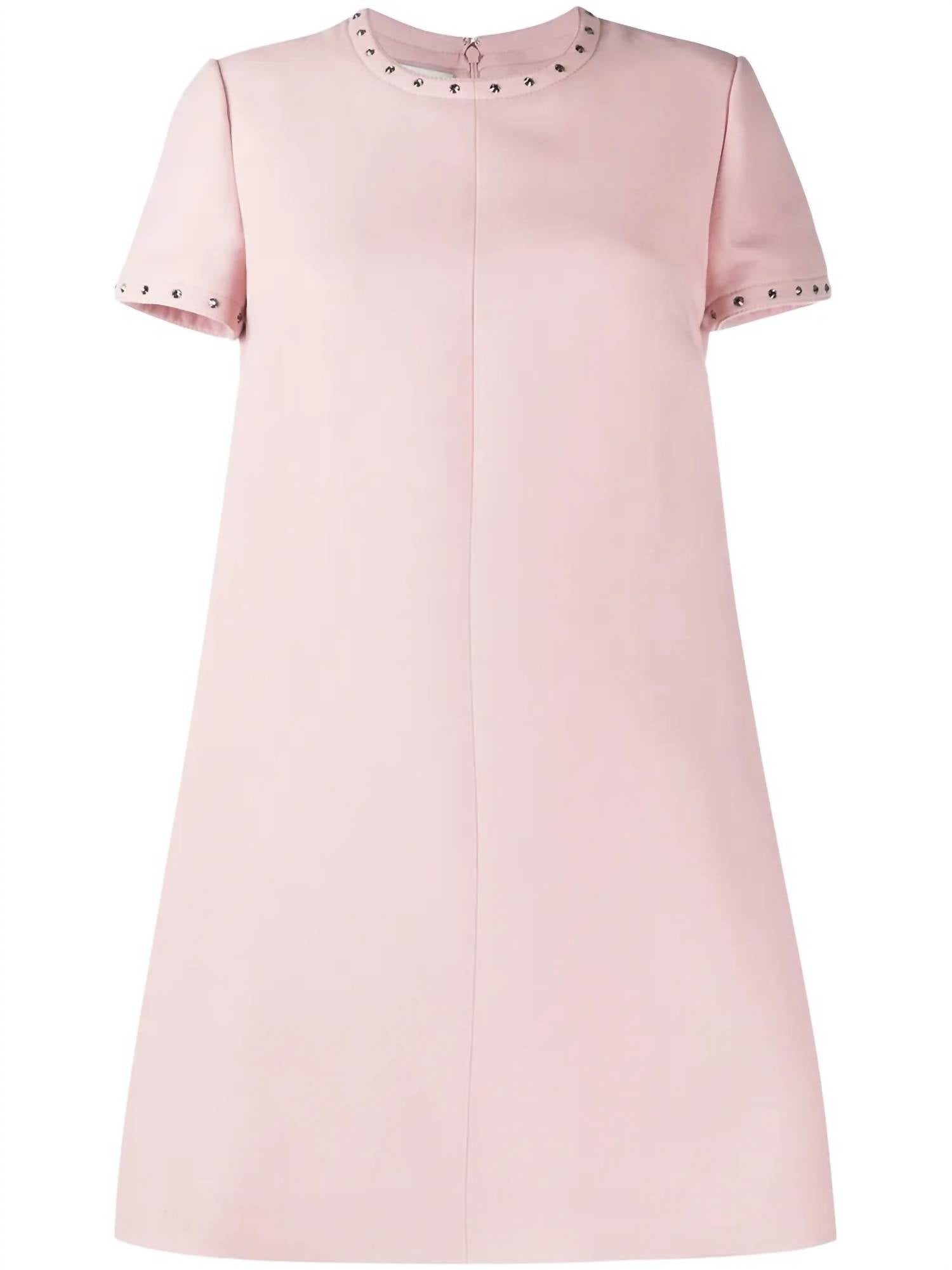 Valentino - Embellished Trim Flared Mini Dress