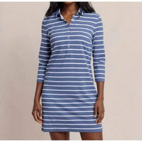 SOUTHERN TIDE Ginny Stripe Performance Dress in light indigo - women's dress