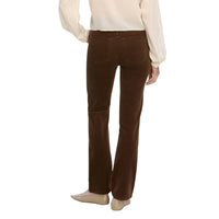 FRAME Le Sleek Straight Corduroy in bitter chocolate 1 - women's pants - alternate view