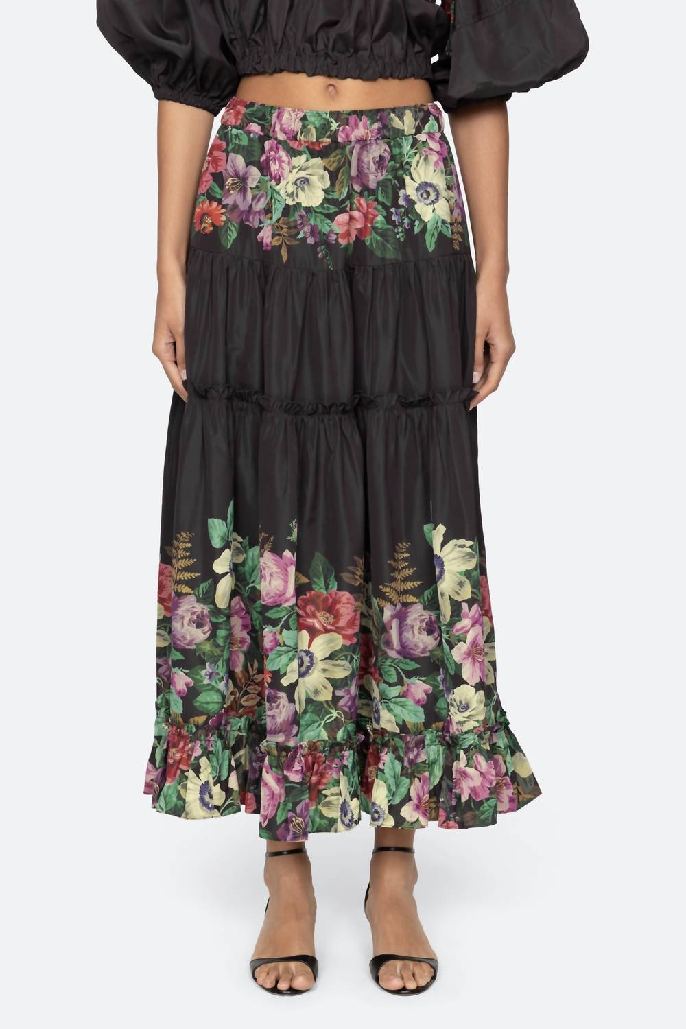 Sea - Viktoria Print Midi Skirt