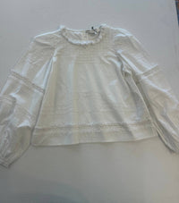 SEA Women's Lilith Long Sleeve Top in ivory - women's blouse