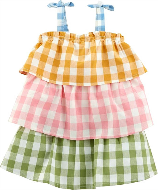 Mudpie - Girl's Check Dress