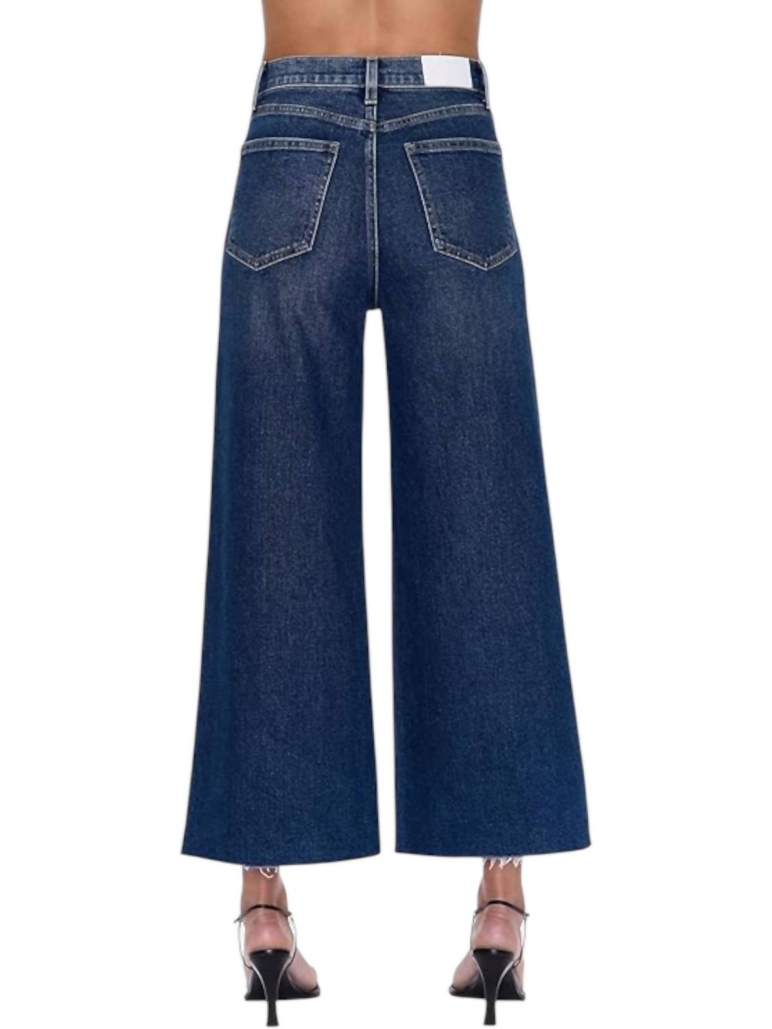 PISTOLA Lana Crop High Rise Ultra Wide Leg Jeans in broadway 1 - women's jeans - alternate view
