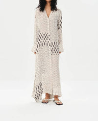 Maria Cher Zarate Jinny Long Dress in ecru - women's dress
