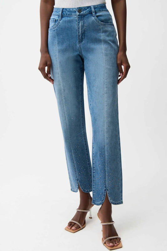 Joseph Ribkoff - Slim Leg With Rhinestones Jeans