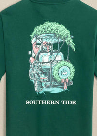 Southern Tide - Boys' Santa Club Car Long Sleeve T-shirt