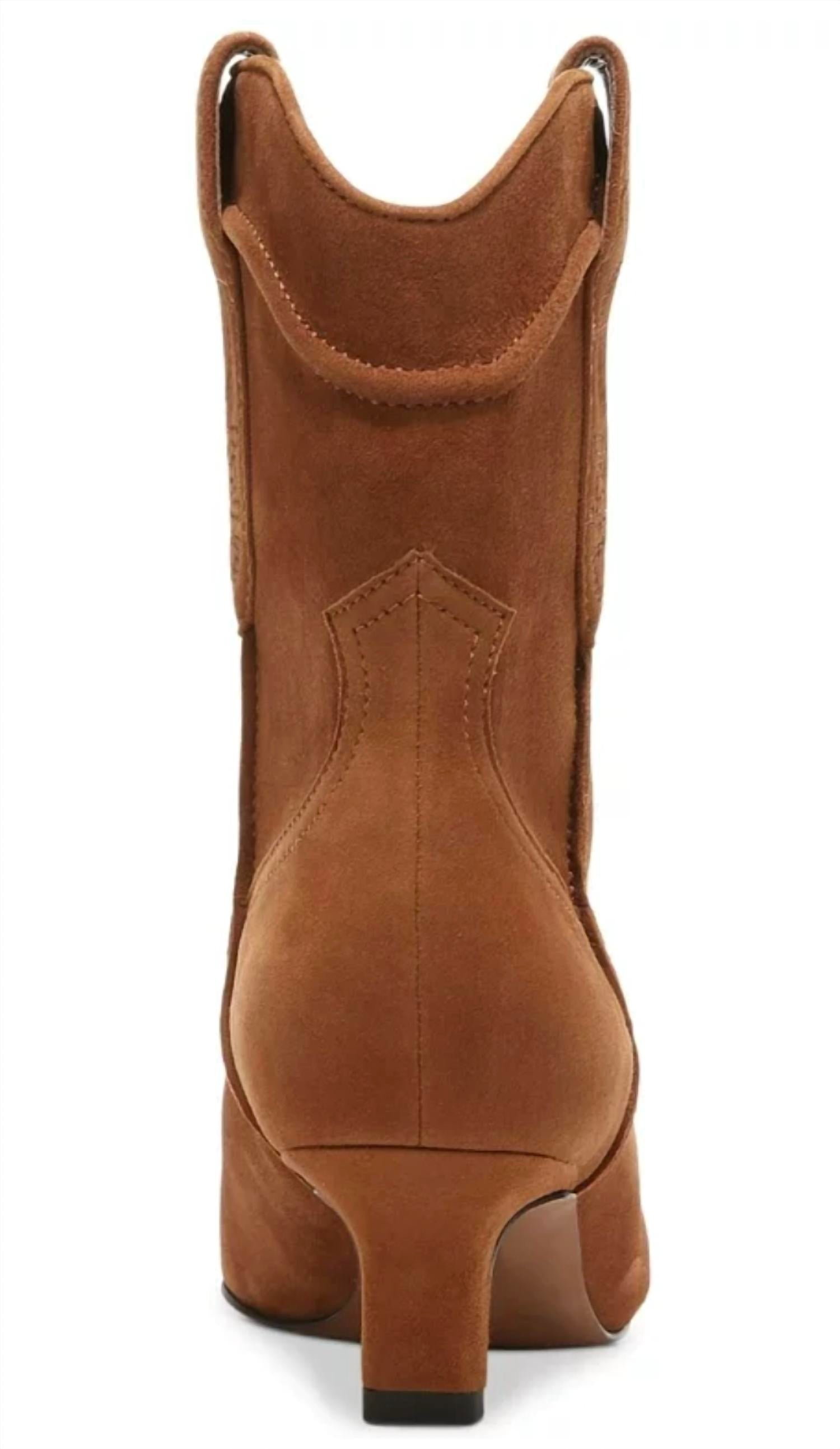 Sam Edelman Women's Taryn Boots in brown suede - women's shoe - detail view