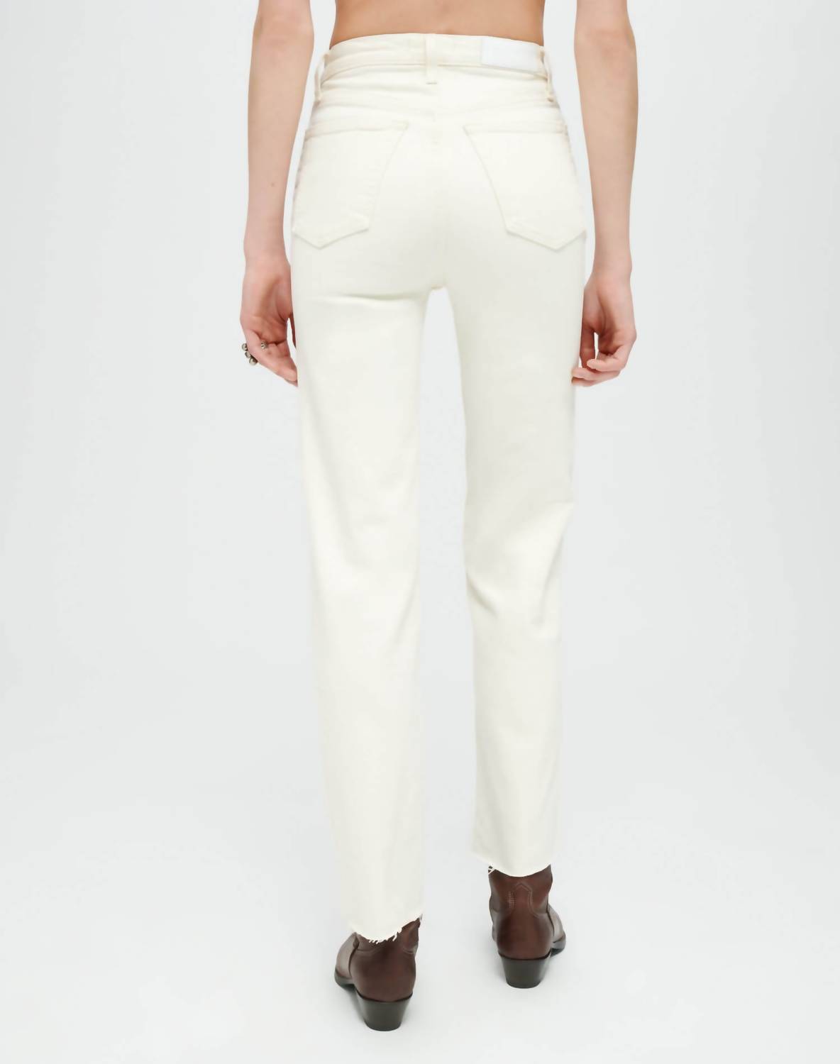 Re/Done - Comfort Stretch High Rise Stove Pipe Jeans