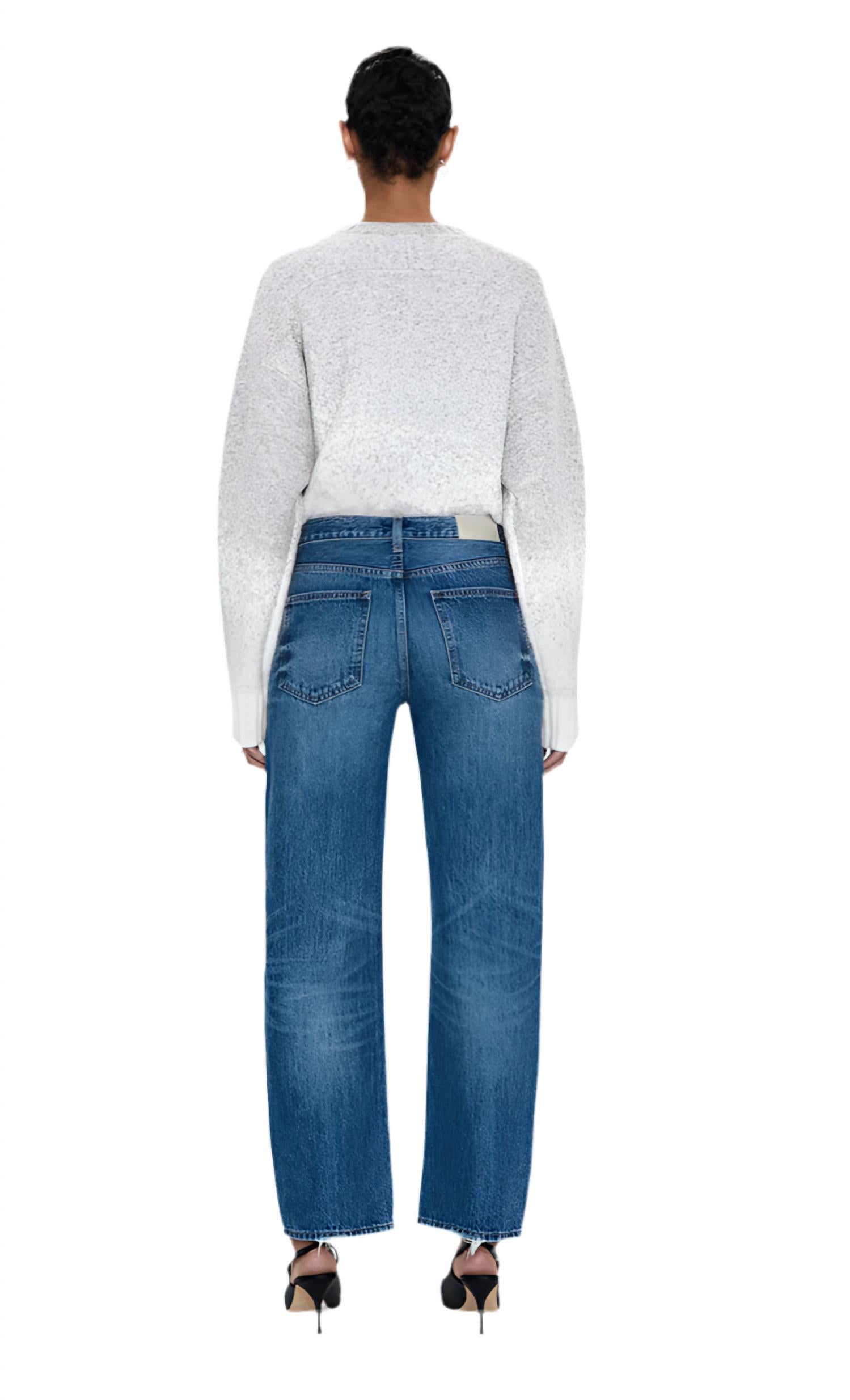 Pistola - Lexi Mid-rise Bowd Straight Leg Jean