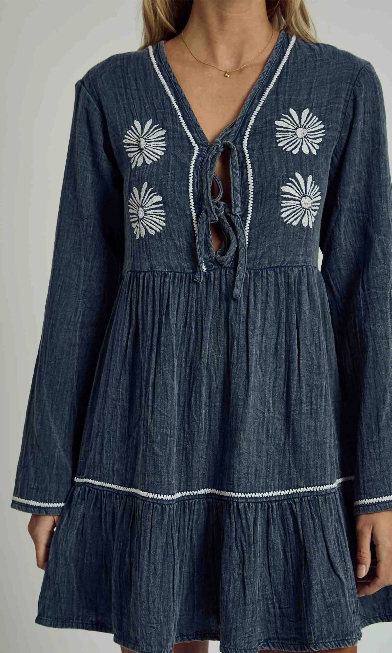 Native Youth - Denver Embroidered Dress