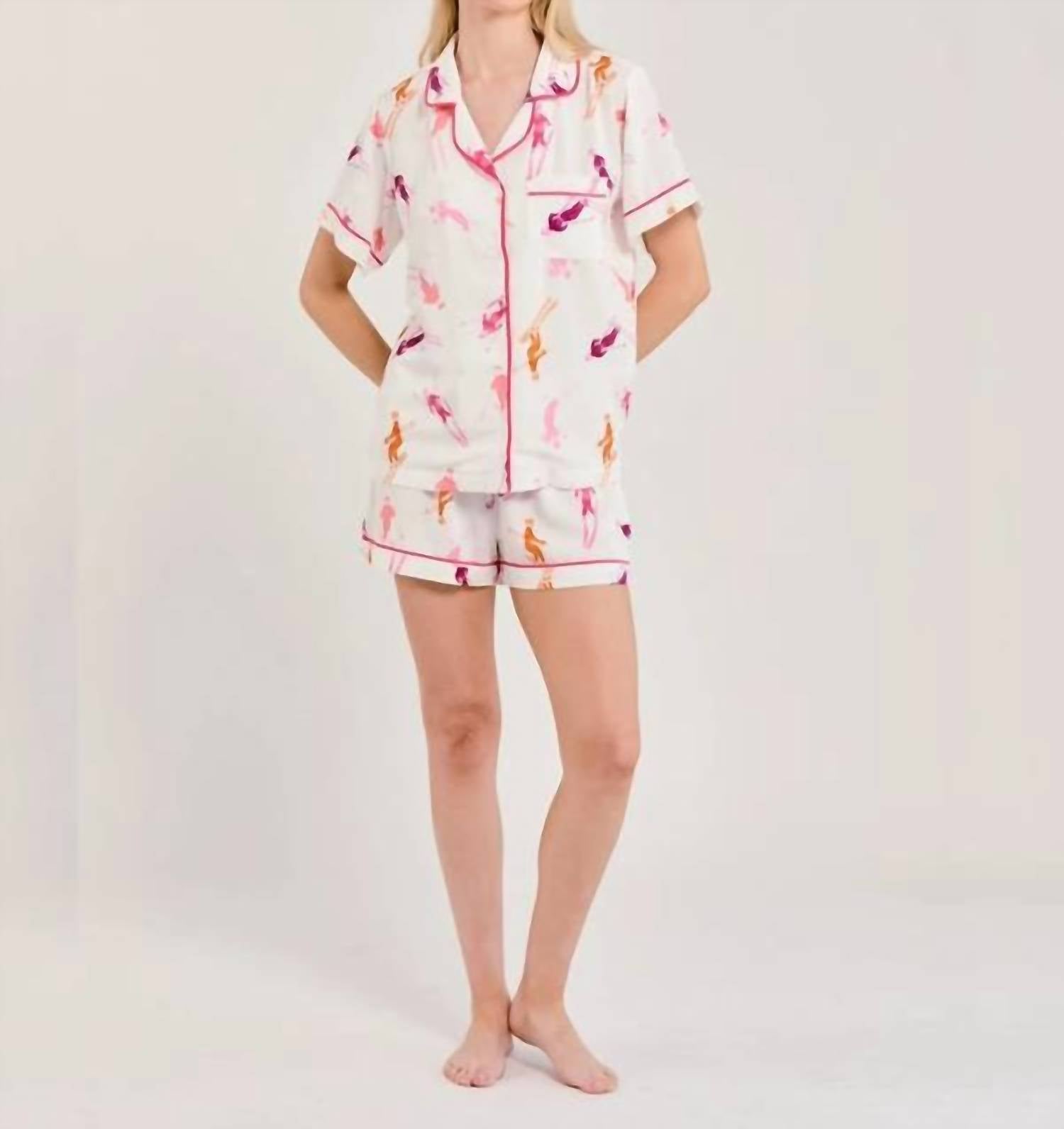 Katie Kime - Bluebird Day Shorts Pajama Set