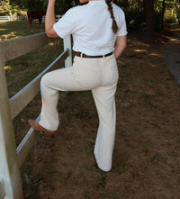 Mustard Seed - Straight Leg Herringbone Pant