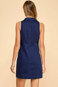 Tcec - Mini Bow Collar Dress