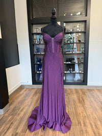 Sherri Hill - Women's Deep V Illusion Neck Dress