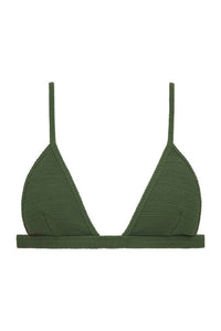 Montce - Micro Scrunch Hunter Triangle Bikini Top