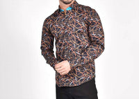 Eight X - Chains and Straps Button Down Shirt