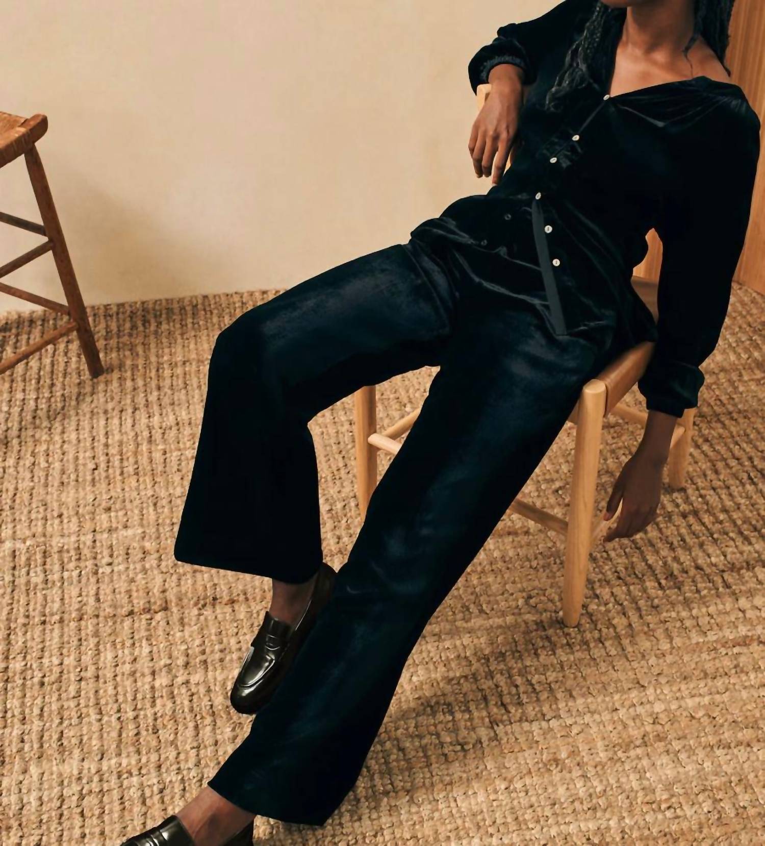 Faherty - Stretch Silk Genevieve Velvet Pant