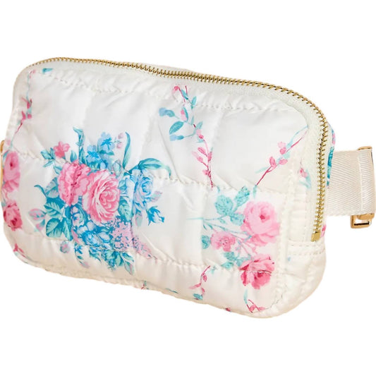 Tcec - Women's Quilted Floral Fanny Pack Bag