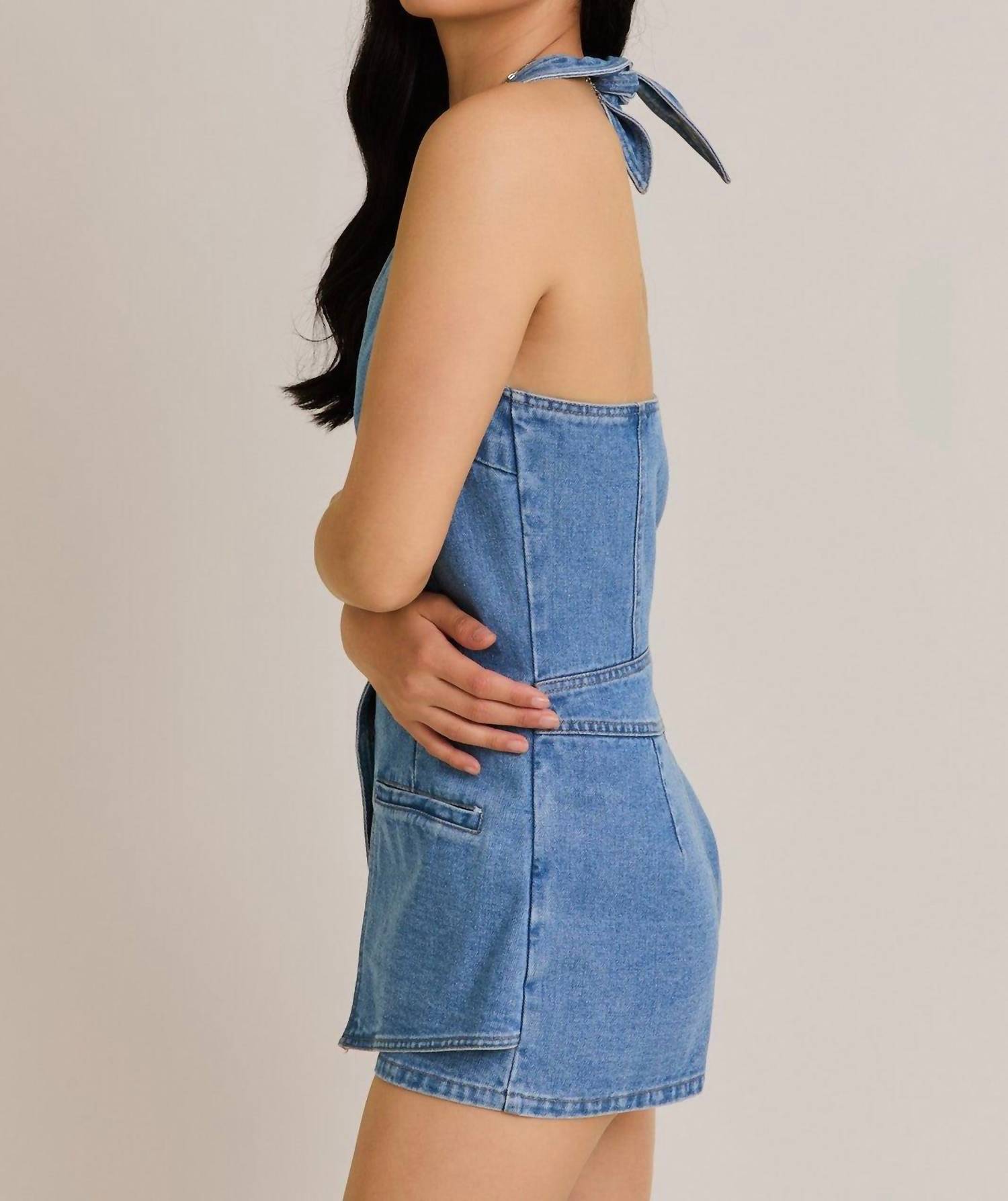 Le Lis - Dina Denim Romper